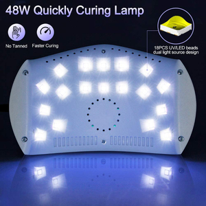 Nueva Lámpara de Uñas SunNail de 48w con Doble Luz para Curado de Gel Antifúngico, Mini Lámpara UV LED para Esmalte de Gel - Product Image 4