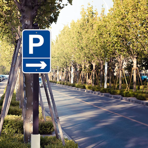 Panneau de sécurité routière protégé contre les UV et résistant aux intempéries, panneau de stationnement réfléchissant personnalisé de haute qualité avec flèche - Product Image 6