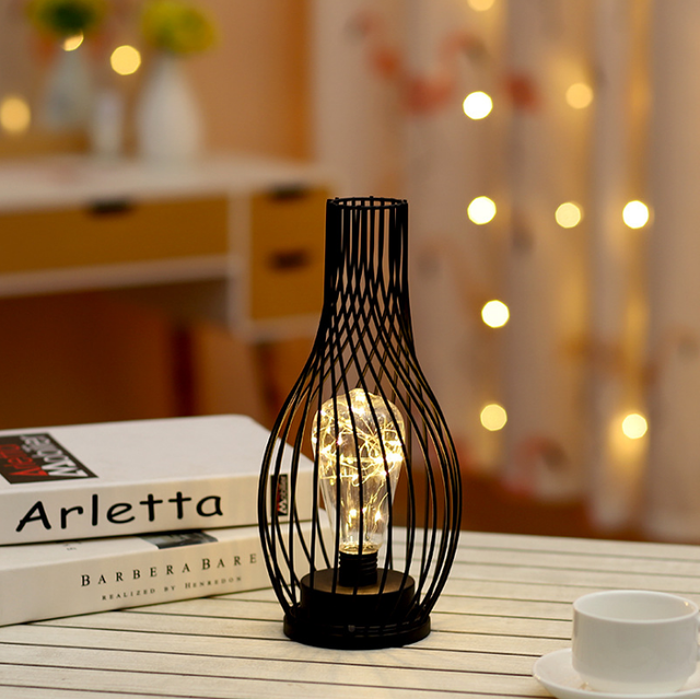 Garden LED Night Light Hotel Vase Decoration Table Lamp Study Room Decoration Night Light