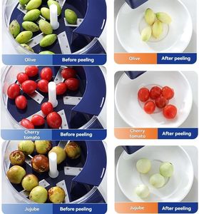 Machine à peler les raisins électrique multifonctionnelle pour la cuisine, éplucheur automatique de fruits, de prunes et d'ail à charge USB pour usage domestique - Product Image 4