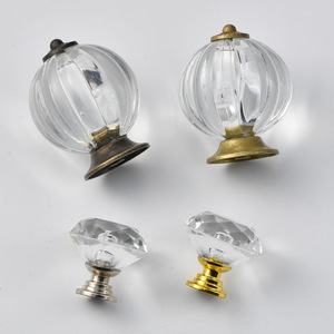 Jingmao Crystal Cabinet <b>Drawer</b> Handle Round Acrylic Chinese Style Durable Furniture <b>Knob</b> - Product Image 2