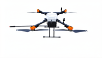 Drone de nettoyage de façade pour les murs extérieurs des bâtiments de grande hauteur avec RTK, charge utile de 15 kg, portée de 100 m, également adapté au lavage des panneaux solaires