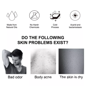 Gel desodorante <span class=keywords><strong>para</strong></span> el cuidado <span class=keywords><strong>de</strong></span> la piel <span class=keywords><strong>de</strong></span> la cara <span class=keywords><strong>para</strong></span> hombre, jabón <span class=keywords><strong>para</strong></span> eliminar puntos negros y acné, fragancia <span class=keywords><strong>de</strong></span> aceite <span class=keywords><strong>de</strong></span> sal marina, Etiqueta Privada - Product Image 5