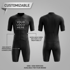 Maillot de Ciclismo Personalizado de Dos Piezas con Almohadilla de Chamois Integrada y Costuras Anti-Fricción para Hombres y Mujeres, Multideporte - Product Image 4
