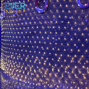 LED Fairy Lights Net decoration atmosphere Mesh String Xmas Warm light Wire rack