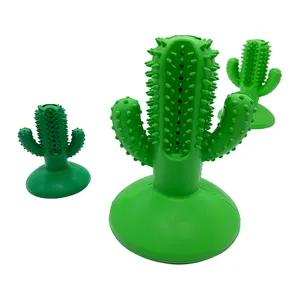Venda quente Boa Qualidade Flydisc para animais de estimação para brincar com Brinquedo Do Cão De Borracha Personalizado Interativo Cactus Chew Pet Toy