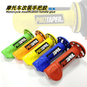 Poignées de guidon de moto Pro Taper en caoutchouc rouge antidérapantes ergonomiques pour amélioration des motos tout-terrain - Product Image 4