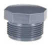 Bouchon de tuyau hexagonal en PVC fileté, anti-fuite, pour systèmes de plomberie et de traitement de l'eau