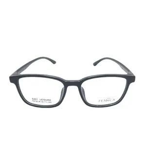 הגרסה הקוריאנית החדשה של TR90 קלה במיוחד יכולה להיות מצוידת במסגרת משקפיים אנטי כחולים אופטיים קוצר ראייה רטרו ספרותי אינטרנט ג