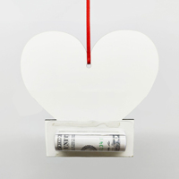 Pochettes en plastique vierges pour cartes cadeaux/monnaie, imprimables par sublimation, en MDF, écologiques et durables, série Cadeaux de Remise de Diplôme