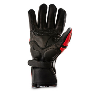 Befast TRONIK CE certified leather raging <b>gloves</b> Black <b>Red</b> M - Product Image 2