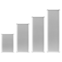 Sistema de amplificador de lujo de 5W y 40W superventas, Altavoces de columna de pilar de aluminio activo para cine en casa y radiodifusión pública