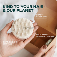Brosse de Shampoing et Masseur de Cuir Chevelu en Silicone avec Logo Personnalisé pour la Croissance des Cheveux, Exfoliant pour le Cuir Chevelu et Masseur de Tête pour Femme