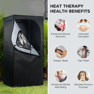 Sauna de vapor portátil para una sola persona Spa 220V tienda de Sauna interior con Control remoto generador de vapor húmedo accesorios para uso de Villa - Product Image 6