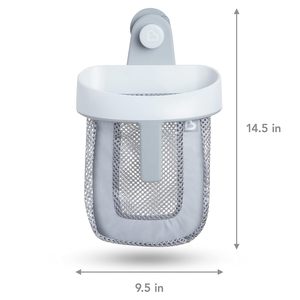 Gran oferta, estante de almacenamiento de juguetes de baño colgante gris, bolsa de cesta de succión fuerte, fácil limpieza para el baño de los niños, <span class=keywords><strong>productos</strong></span> de baño para bebés - Product Image 3