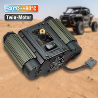 Compresseur d'air embarqué tout-terrain 12V robuste sans huile à double cylindre 150 PSI 24H continu