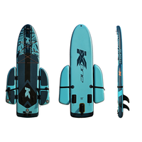 Fabricación dropshipping suave y estable e-fin control remoto plegable inflable pesca Paddle Board