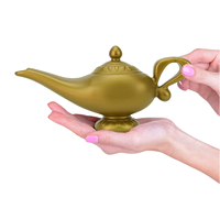 Accessoires de costume de carnaval, lampe d'Aladdin en plastique, costume d'Halloween pour enfant, thème arabe, lampe du Genie, centre de table, décoration de fête