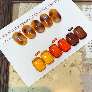 AILANUO Gel de base série ambre brun 3 couleurs, Gel de couleur de base, Vernis à ongles en gel UV sans TPO ni HEMA, OEM ODM - Product Image 3