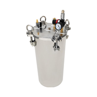Yollex 5L Acier Inoxydable Seau Poignée Colle Dot Distributeur Soupape De Sécurité Réservoir Sous Pression pour Fluide Distribution De Colle Distribution