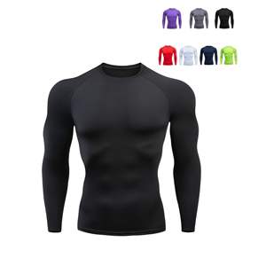 Camisetas de Compresión de Manga Larga de Secado Rápido para Gimnasio, Ropa Deportiva Personalizada de Tallas Grandes para Hombre - Product Image 2