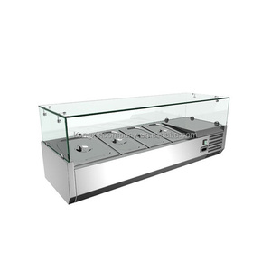 <span class=keywords><strong>Bancone</strong></span> per insalata frigorifero di frutta con <span class=keywords><strong>Bar</strong></span> a temperatura singola commerciale - Product Image 2