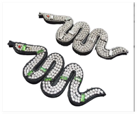 Patch Serpent en Feutre Brodé 3D Perlé Fait Main, à Coudre ou à Coller, pour Chaussures, Chapeaux, Sacs, Vêtements et Manteaux – Style Europe et États-Unis