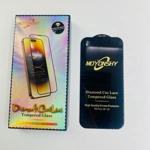 3D Kim Cương Cắt Ren Điện Thoại Di Động Tempered Glass Đối Với iPhone 15 14 13 12 16 Bảo Vệ Màn Hình Cho iPhone 17 Pro Max - Product Image 1