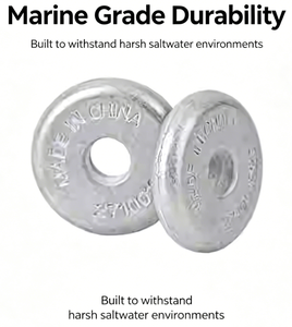 Bloque de Ánodo de Zinc Anticorrosión 271001920 para Lanchas Bombardier, Apto para <span class=keywords><strong>Sea</strong></span> <span class=keywords><strong>Doo</strong></span> BRP RXP RXT GTI GTX - Product Image 1