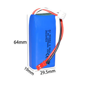 फैक्टरी डायरेक्ट 7.4 वी 1200 माह रिचार्जेबल लिपो बैटरी पैक आरसी मॉडल हवाई जहाज और खिलौना हेलीकॉप्टरों के लिए - Product Image 1