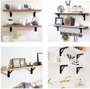 أرفف قوس قابل للطي مثلث قابل للتعديل الفولاذ المقاوم للصدأ على شكل حرف L حامل رف مثبت على الحائط طاولة معدنية - Product Image 6