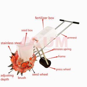 Herramienta agrícola de alta calidad UM, sembradora manual y fertilizante, sembradoras de verduras, trasplantadoras, sembradora doble de 7 boquillas - Product Image 1