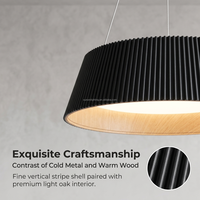 Luminaire suspendu minimaliste en acrylique 45 cm 56 W LED pour salle à manger, îlot de cuisine