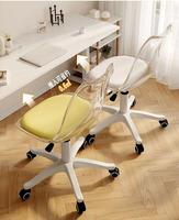 Chaise de bureau ergonomique en plastique confortable à prix de gros en Chine, pivotante et réglable en hauteur