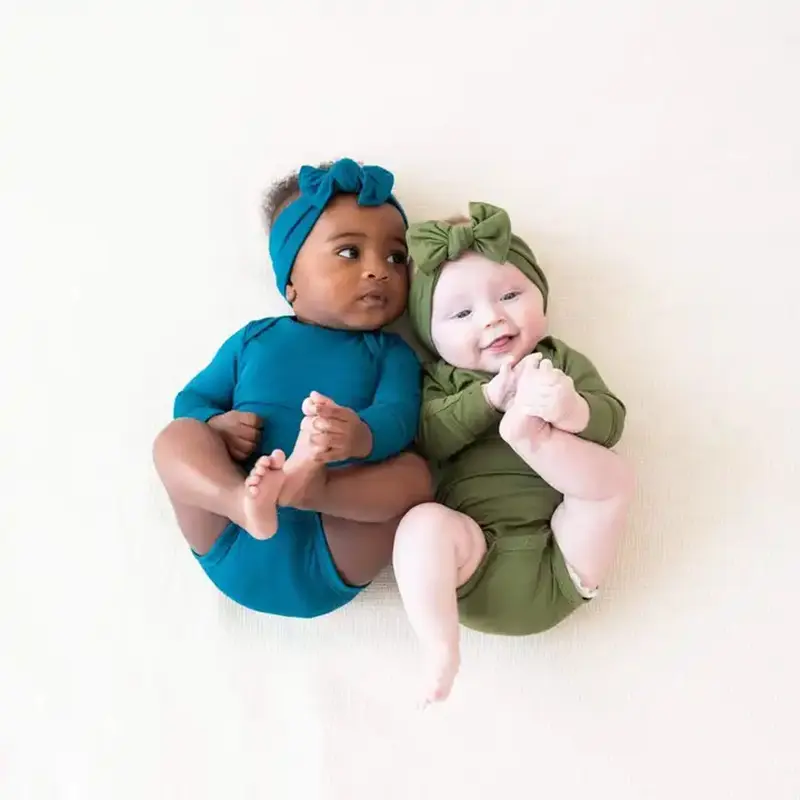 रेयॉन से बेबी सॉफ्ट बैम्बू लंबी आस्तीन यूनिसेक्स बॉडीसूट 0-24 महीने बेबी जंपसूट स्प्रिंग कपड़े बेबी गर्ल कपड़े
