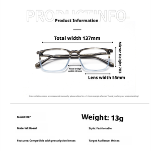 Chenya Full Rim Rectangle <b>Eyeglasses</b> G-095 Anti-Uv Lightweight Women Adults Vision Correction <b>Frames</b> - Product Image 5