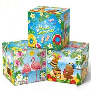 Nuevo Set de Artículos para Fiesta Hawaiana de Verano para Niños con Diseño de Piña y Flamenco - Product Image 1