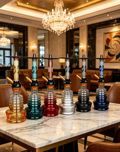 Colored Glass <b>Hookah</b> Modern Shisha <b>Pipe</b> Transparent Base Bowl Stand for Lounge Bar Home Use - Product Image 5
