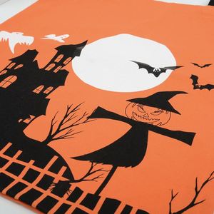 Bolsa de Mano Tipo Lino para Halloween, Bolsa de Compras Reutilizable con Impresión Personalizada, Bolsa de Regalo para Fiesta de Halloween, Bolsa para Llevar Dulces, Se Puede Personalizar - Product Image 5