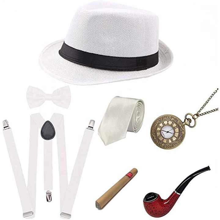 Mafia Costume RAINDEWLL Roaring 20s Costumes For Men 1920s Mens