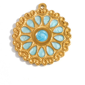 Colgante de Acero Inoxidable en Forma de Corazón con Piedra Ojo de Gato para Fabricación de Joyas Primavera 2026 Origen Yiwu PJ93891 - Product Image 3