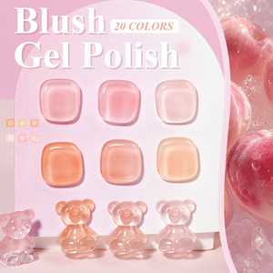 Vernis Gel <span class=keywords><strong>BD</strong></span> Blush Nouveau Vernis à Ongles UV en Gel Rose Nude Transparent Effet Givre Légèrement Rosé 15ml Idéal pour les Salons de Manucure et le DIY - Product Image 5