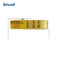 Condensateur Farad de type bouton BitWell BWL5R5155 5,5V 1,5F, super condensateur de type H pour enregistreur de conduite, instruments industriels