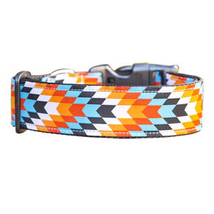 Collar de perro ancho colorido mexicano ajustable <span class=keywords><strong>Premium</strong></span> para mascotas Collar de perro bohemio hecho a mano - Product Image 2