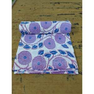 Cuadrados de Tela de Algodón No Tejida con Estampado Floral, Peso Medio, Ecológicos, para Acolchado, Costura, Manualidades, Textiles para el Hogar, Textiles Rajastaníes - Product Image 5