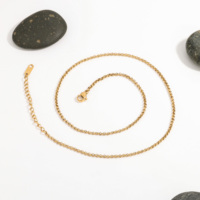 Collier délicat en acier inoxydable plaqué or 18 carats, résistant à l'eau et au ternissement, pour femmes, par MICCI