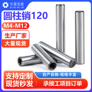 Dowel <b>Pins</b> Cylindrical M4 M5 M6 M8 M10 M12 GB120 Standard Carbon Steel Grade A Level 8.8 General Use - Product Image 3