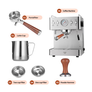 Cafetera Comercial de Doble Calentamiento de Nuevo Estilo, Protección Contra Sobrecalentamiento y Pantalla LED - Product Image 3
