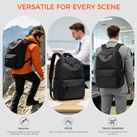 Sac à dos de voyage léger pour hommes, 0,74 kg, pour ordinateur portable 17,3 pouces, en nylon, ergonomique, résistant à l'eau, personnalisable OEM