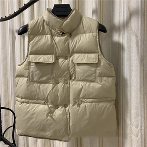 <span class=keywords><strong>Gilet</strong></span> en duvet de canard blanc pour <span class=keywords><strong>femme</strong></span>, court, coupe-vent, léger, <span class=keywords><strong>sans</strong></span> manches, mi-long, hiver - Product Image 3